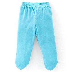 Babyhug Cotton Interlock Knit Full Length Bootie Pants Dino Print Pack of 3 - Blue