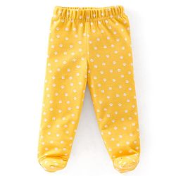 Babyhug Cotton Knit Striped & Jungle Printed Bootie Pants Pack of 3 - Multicolour