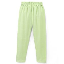 Babyhug Woven Full Sleeves Solid Kurta Pyjama Set with Mirror Embroidered Jacket - Green & White