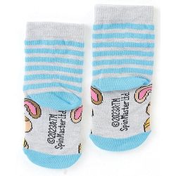 Cute Walk by Babyhug Cotton Blend Ankle Length Anti Bacterial Socks Paw Patrol Design Pack of 3 - Red & Blue