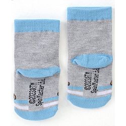 Cute Walk by Babyhug Cotton Blend Ankle Length Anti Bacterial Socks Paw Patrol Design Pack of 3 - Blue