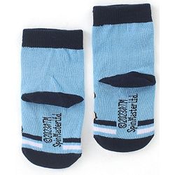 Cute Walk by Babyhug Cotton Blend Ankle Length Anti Bacterial Socks Paw Patrol Design Pack of 3 - Blue
