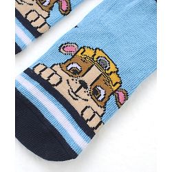 Cute Walk by Babyhug Cotton Blend Ankle Length Anti Bacterial Socks Paw Patrol Design Pack of 3 - Blue
