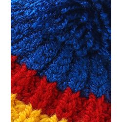 Babyhug Woollen Caps with Pompom - Multicolour