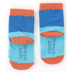 Cute Walk by Babyhug Cotton Blend Ankle Length Anti Bacterial Socks Paw Patrol Design Pack of 3 - Grey & Blue