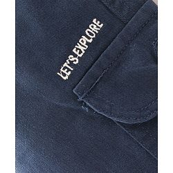 Babyhug Cotton Spandex Woven Full Length Solid Joggers - Rust Brown