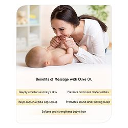 Babyhug Advanced Cold Pressed Extra Virgin Olive Oil - 1000 ml