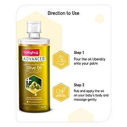 Babyhug Advanced Cold Pressed Extra Virgin Olive Oil - 1000 ml