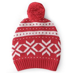 Babyhug Cotton Knit Full Sleeves Sweater Set With Cap - Red