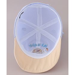 Babyhug Cotton Baseball Cap Bear Embroidery and Duck Design - Yellow
