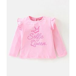 Babyhug 100% Cotton Knit Full Sleeves  Tops with Heart Graphics Pack of 3 -Multicolour