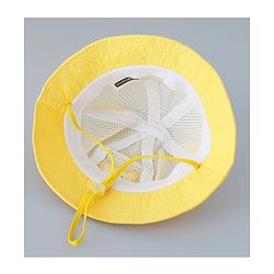 Babyhug Cotton Free Size Bucket Hat with Bear Embroidery - Yellow
