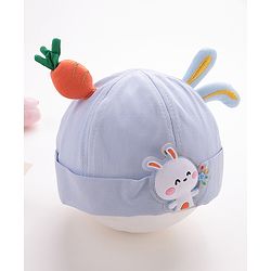 Babyhug Bucket Hat Bunny Applique -Blue