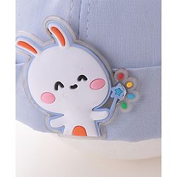 Babyhug Bucket Hat Bunny Applique -Blue