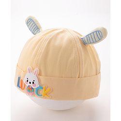 Babyhug Bucket Hat Bunny Applique -Yellow