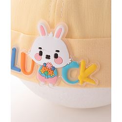 Babyhug Bucket Hat Bunny Applique -Yellow