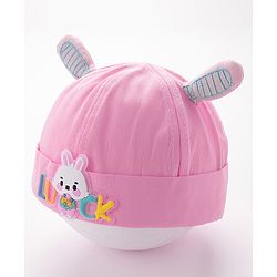 Babyhug Bucket Hat Bunny Applique -Yellow