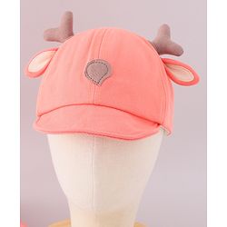 Babyhug Cotton Free Size Cap Orange - Cap Circumference 46 cm