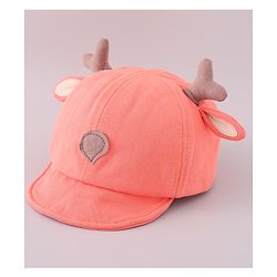 Babyhug Cotton Free Size Cap Orange - Cap Circumference 46 cm