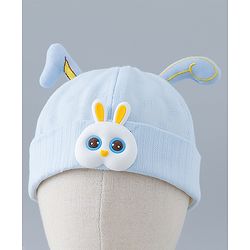 Babyhug Cotton Bucket Hat with Bunny Applique - Pink