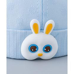 Babyhug Cotton Bucket Hat with Bunny Applique - Pink