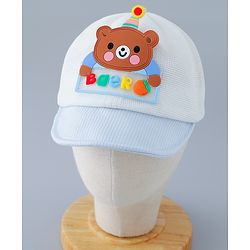 Babyhug Baseball Cap Bear Design Blue - Diameter 16.5 cm