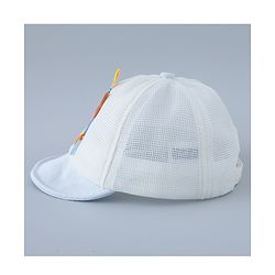 Babyhug Baseball Cap Bear Design Blue - Diameter 16.5 cm