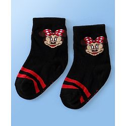 Cute Walk Disney By Babyhug Anti Bacterial Ankle Length Socks Minnie Mouse Design Pack Of 3 - Multicolour