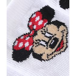 Cute Walk by Babyhug Antibacterial Ankle Length Socks Minnie Mouse Design Pack of 3- Multicolour