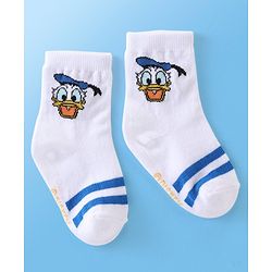 Cute Walk Disney By Babyhug Anti Bacterial Ankle Length Socks Mickey Mouse Design Pack Of 3 - Multicolour