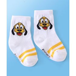 Cute Walk Disney By Babyhug Anti Bacterial Ankle Length Socks Mickey Mouse Design Pack Of 3 - Multicolour