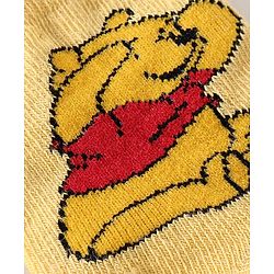 Cute Walk Disney By Babyhug Anti Bacterial Ankle Length Socks Mickey Mouse & Pooh Design Pack Of 3 - Multicolour