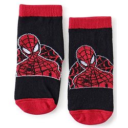 Cute Walk Disney By Babyhug Anti Bacterial Ankle Length Socks Spiderman Design Pack Of 3 - Multicolour
