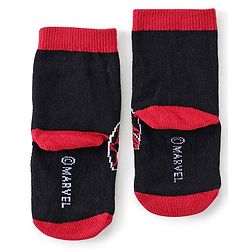 Cute Walk Disney By Babyhug Anti Bacterial Ankle Length Socks Spiderman Design Pack Of 3 - Multicolour