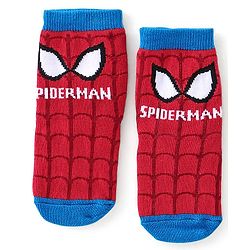 Cute Walk Disney By Babyhug Anti Bacterial Ankle Length Socks Spiderman Design Pack Of 3 - Multicolour