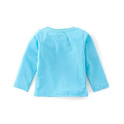 Babyhug Cotton Single Jersey Knit Full Sleeves Night Suit Bear Print - Blue