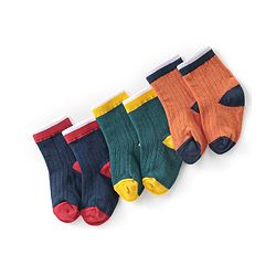 Cute Walk by Babyhug Anti-Bacterial Ankle Length Solid Colour Socks Pack of 3 - Multicolour