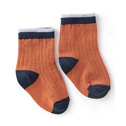 Cute Walk by Babyhug Anti-Bacterial Ankle Length Solid Colour Socks Pack of 3 - Multicolour