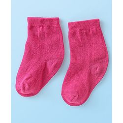 Cute Walk by Babyhug Anti-Bacterial Ankle Length Solid Socks Pack of 7 - Multicolour