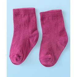 Cute Walk by Babyhug Anti-Bacterial Ankle Length Solid Socks Pack of 7 - Multicolour