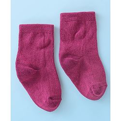 Cute Walk by Babyhug Anti-Bacterial Ankle Length Solid Socks Pack of 7 - Multicolour