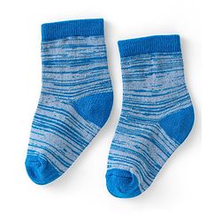 Cute Walk by Babyhug Anti-Bacterial Ankle Length Lines Designed Socks Pack of 3 - Multicolour