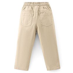 Babyhug Cotton Woven Full Shirt & Trouser Set Dino Printed - Blue & Beige