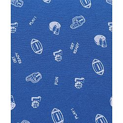 Babyhug Terry Knit Hooded Bath Towel Helmet Print L 72 x B 72 cm - Blue