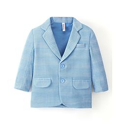 Babyhug Full Sleeves Party Wear Blazer  - Blue