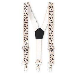 Babyhug Woven Full Sleeves Party Wear Shirt & Pant With Bow & Suspender Sunglasses Print - Black & Beige