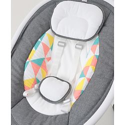Babyhug Electric Rocker with Mosquito Net Baby Swing Cradle with Remote & 5 Modes of Speed Safety Belt  & Music- Grey
