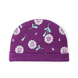 Babyhug 100% Cotton Knit Cap Floral Print Pack of 2 - Multicolour