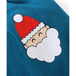 Babyhug Cotton Knit Full Length Diaper Leggings Christmas Theme Printed Pack of 3 - Red & Blue