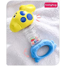 Babyhug Rattle with Beads (Color may vary)